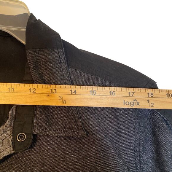 Harley-Davidson Western Shirt Mens XL Black Button Down Pearl Snap Long Sleeve - Picture 5 of 13